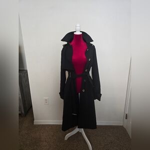 Michael Kors Black Trench Rain Coat